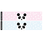 Fajas medianas Panda 8u (rosa/celeste)